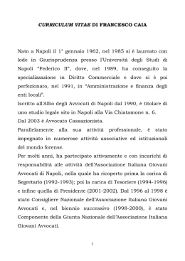 CV - Fondazione