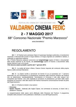 Bando 2017 - Valdarno Cinema Fedic