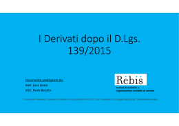 DOWNLOAD: Novità Derivati 2016 - ReBiS attività di revisione e