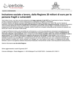 Stampa PDF - Comune di Bologna