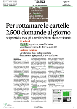 Il Sole24ore: Per rottamare le cartelle 2.500 domande al