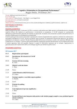 Cognitive Orientation to Occupational - Bologna