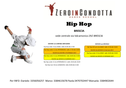 Hip Hop - ZERO IN CONDOTTA