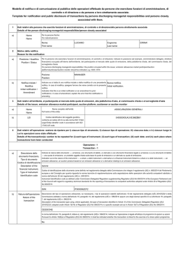 Modello di notifica e di comunicazione al pubblico delle