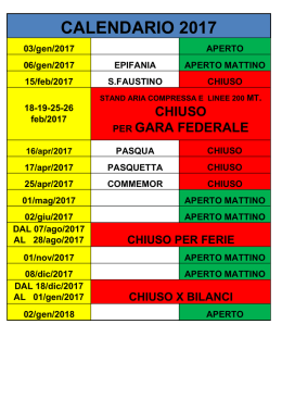 calendario 2017