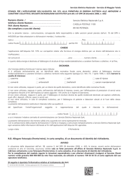 Modulo IVA strutture residenziali Italiano