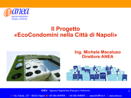 Il Progetto «EcoCondomini nella Città di Napoli