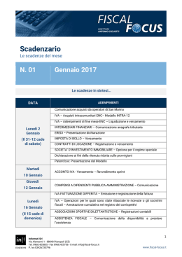 Scadenzario - Fiscal Focus