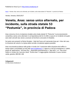 “Postumia”, in provincia di Padova