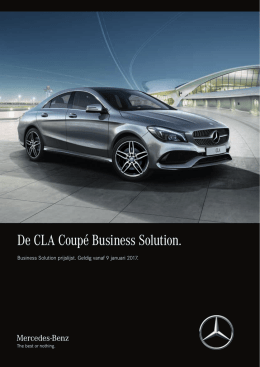 De CLA Coupé Business Solution. - Mercedes-Benz