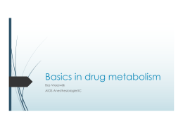 20160822-Basics in drug metabolism