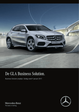 De GLA Business Solution. - Mercedes-Benz