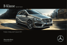 Prijslijst  - Mercedes-Benz