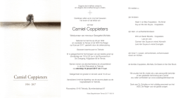Camiel Coppieters - Wase Begrafenissen