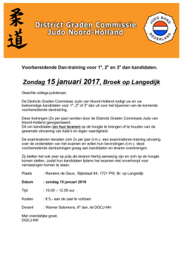 Zondag 15 januari 2017, Broek op Langedijk - JBN Noord