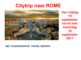 citytrip rome 2017