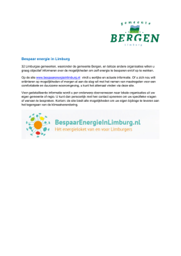 Bespaar energie in Limburg