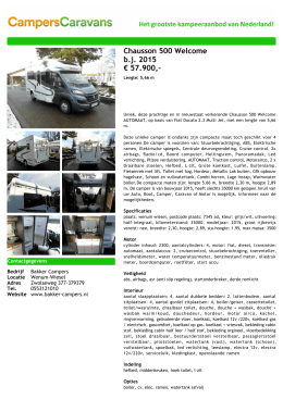 Chausson 500 Welcome bj 2015 € 57.900
