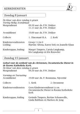 Kerkblad van 4 januari 2017 - Gereformeerde Kerk Wierden