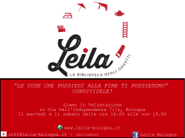 Leila_Biblioteca degli oggetti_caso di successo in Emilia Romagna