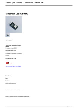 Sensori per Arduino : Sensore 09 Led RGB SMD