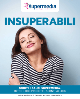 offerte valide dal 5 gennaio
