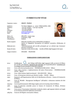 CV Grati — Ordine degli Ingegneri della Provincia di Milano