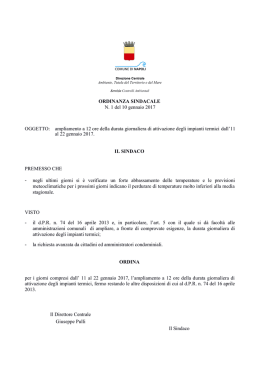 ordinanza sindacale - 70 Marino