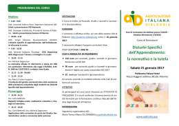 Disturbi Specifici - Associazione Italiana Dislessia