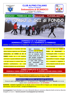 Scarica il programma del corso - Club Alpino Italiano