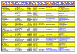 Cooperative sociali in provincia di Pordenone