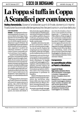 Rassegna Stampa 05.01.2017
