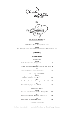 Don`t forget to make your Valentine`s Day reservations!