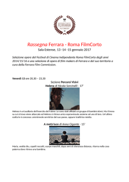 Programma_Ferrara_Roma_FilmCorto
