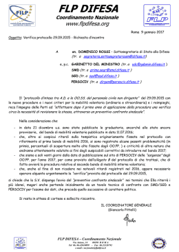 09.01.2017-lettera al SSS Rossi per verifica protocollo