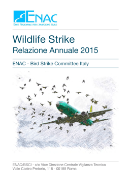 Relazione 2015 - Bird Strike Committee