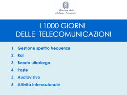 I 1.000 giorni delle telecomunicazioni