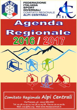 Agenda Regionale 2016/17