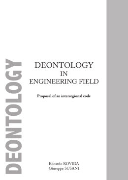 Deontology in Engineering field — Ordine degli Ingegneri della