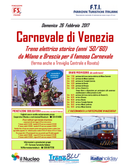 26 FEBBRAIO 2017: ”Carnevale di Venezia”
