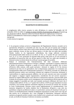 Ordinanza - Archivio Penale