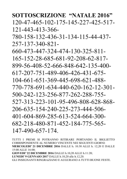 numeri estratti