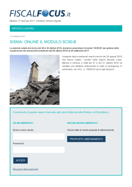 sisma: online il modulo sc90-b