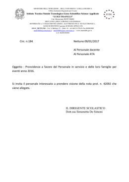 Circolare n.184 del 09.01.2017