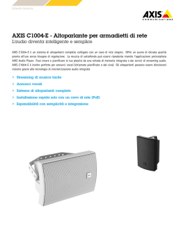AXIS C1004-E - Altoparlante per armadietti di rete