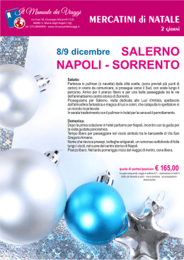 Salerno Napoli Sorrento 2 giorni.cdr