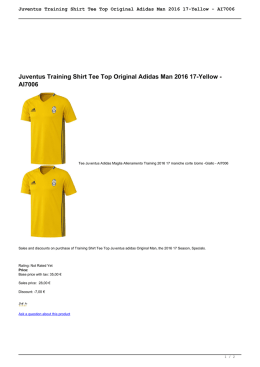 Juventus Training Shirt Tee Top Original Adidas Man
