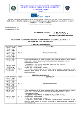 preparazione tirocinanti - Udine