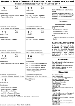 N&deg; 19 del 9 Gennaio 2017