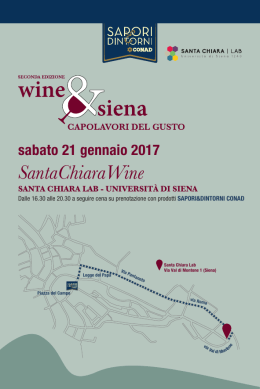 Santa Chiara Wine - Cartolina - Università degli Studi di Siena
